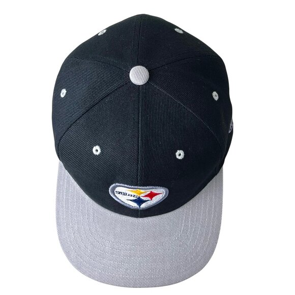 Pittsburgh Steelers NFL Snapback Hat Black & Gray Adjustable Cap Fan Gear Unisex - Picture 5 of 7